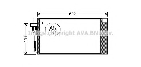 PRASCO BWA5273 Condenser, air conditioning
